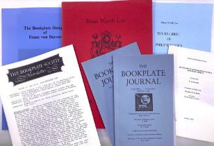 A collection of reference works on bookplates to include The Bookplate Society Newsletter, 1972-