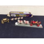 Corgi silver jubilee royal carriage along with a boxed crescent royal carriage.