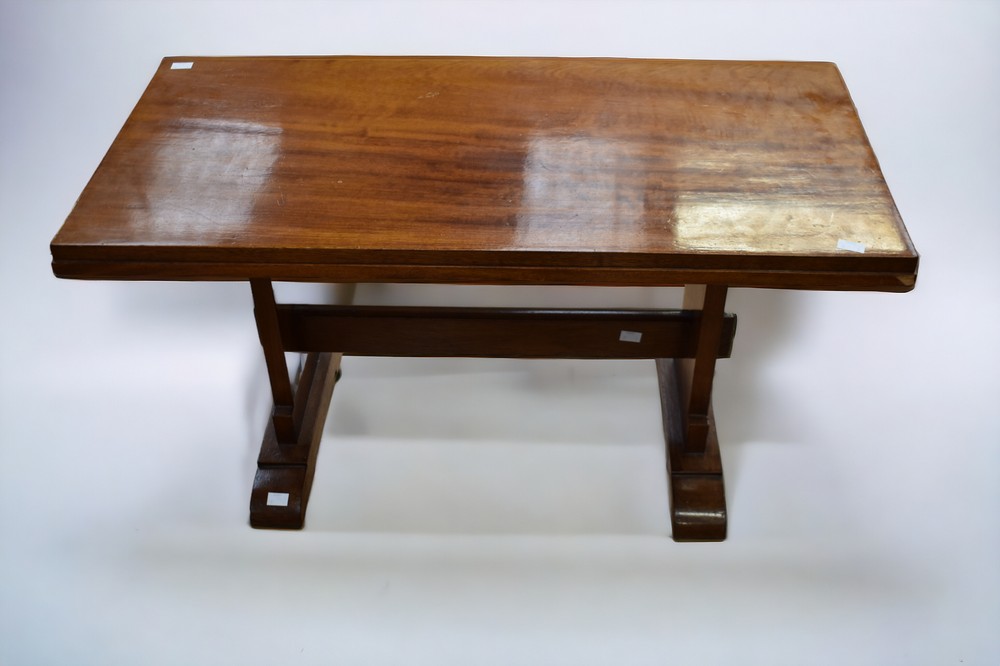 A collection of mixed furniture to include; a 20th century rectangular coffee table with two stepped - Image 4 of 10