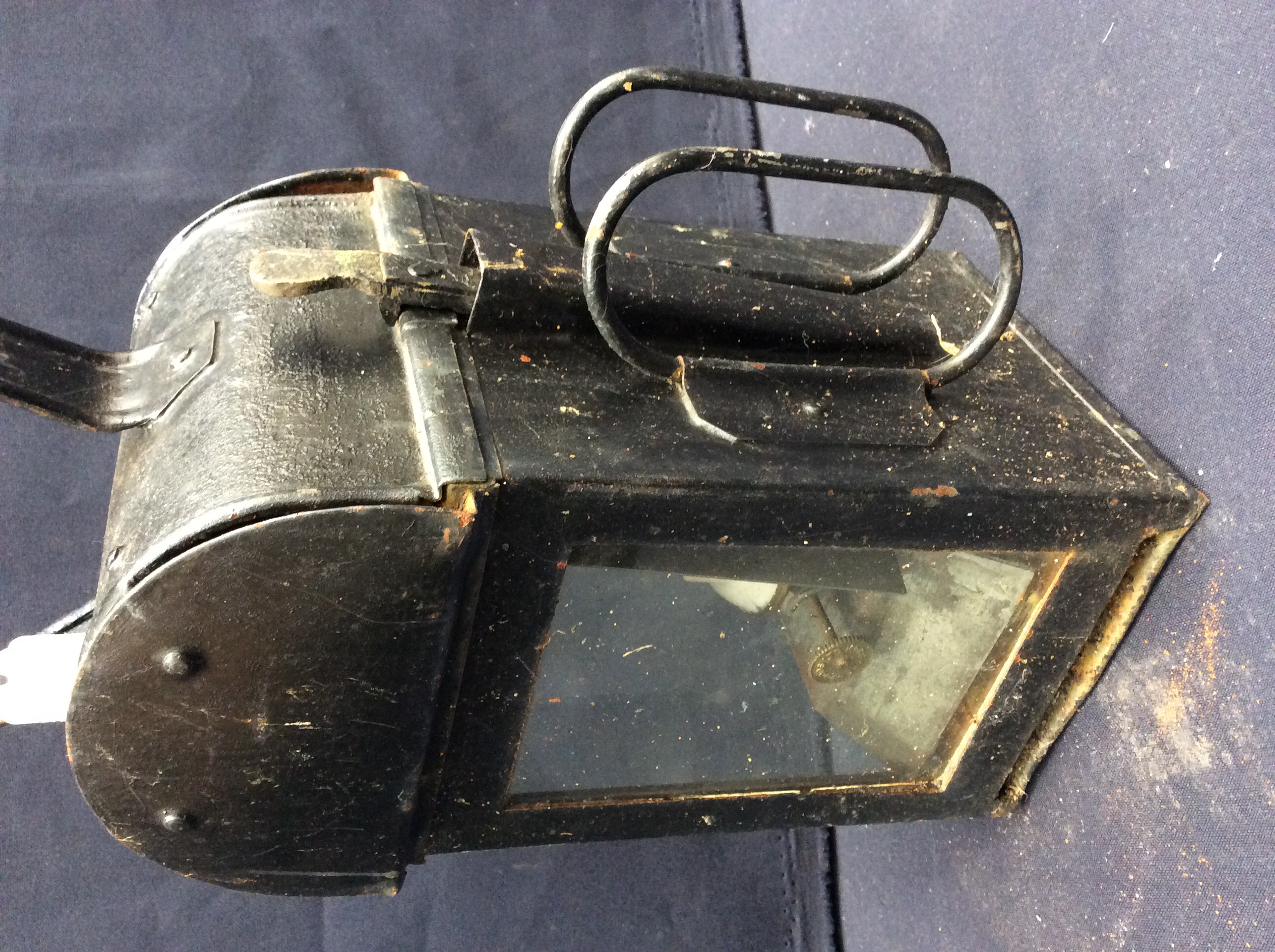 3 railway lamps including an LMS example with ceramic Sherwoods Limited burner - Image 6 of 8