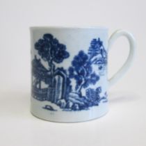 A Worcester coffee cup man in a pavilion pattern Circa Diameter 5.5cm, height 6cm Condition;  no