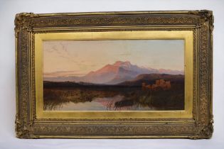Harry John Johnson (British 1826-1884) The Valley of Patara, Asia Minor oil on canvas, 29 x 57.