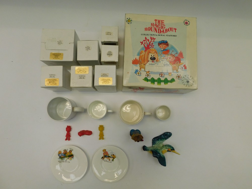 A collection of boxed Royal Stafford magic roundabout figures along with christening cups, plates - Image 3 of 5