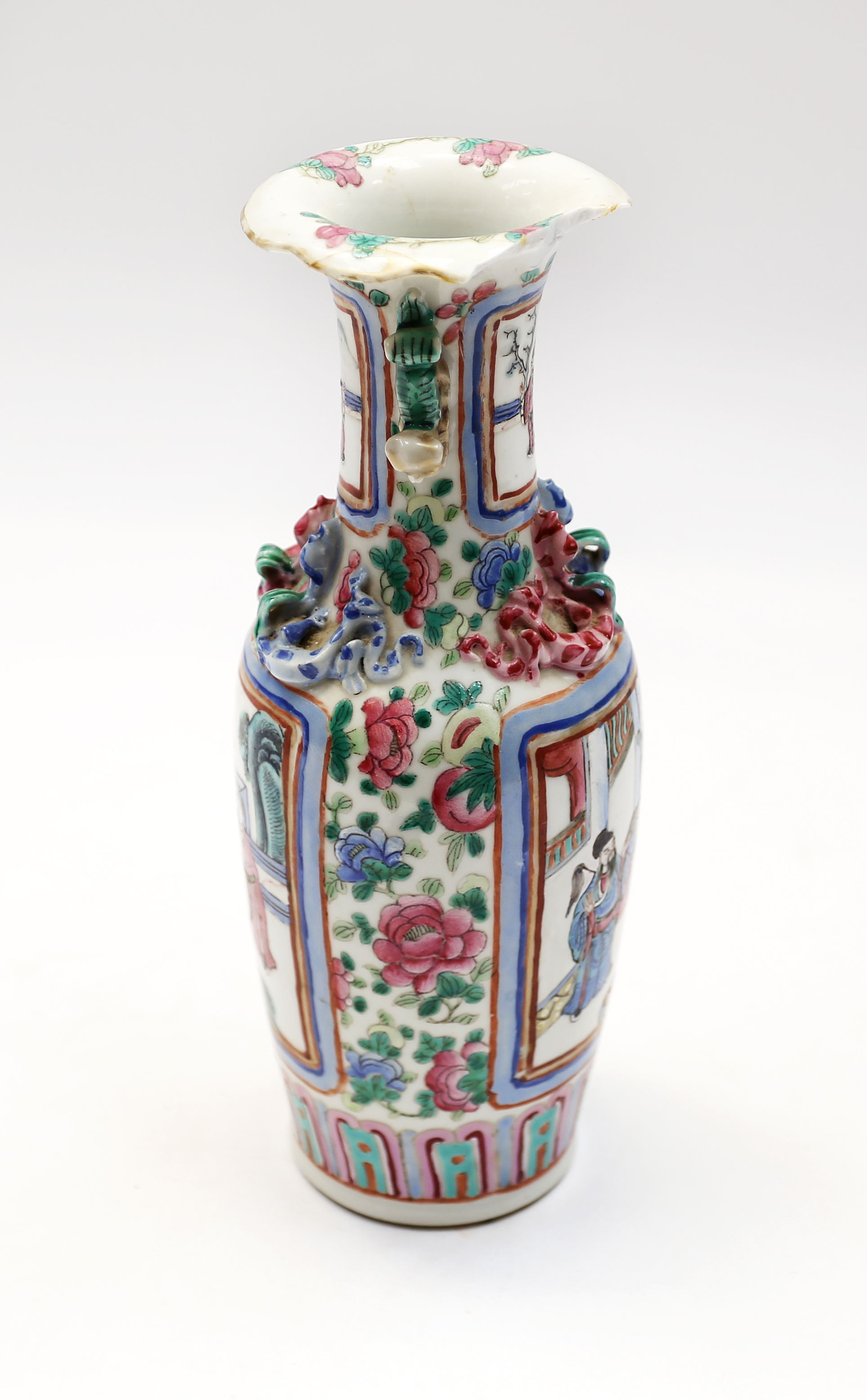 A collection of Chinese and Japanese porcelain items to include vases, pots and dishes along with - Image 2 of 12