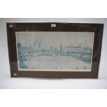 After Lowry, Street Scene, limited edition colour print - Cricket Match, blindstamp on margin and