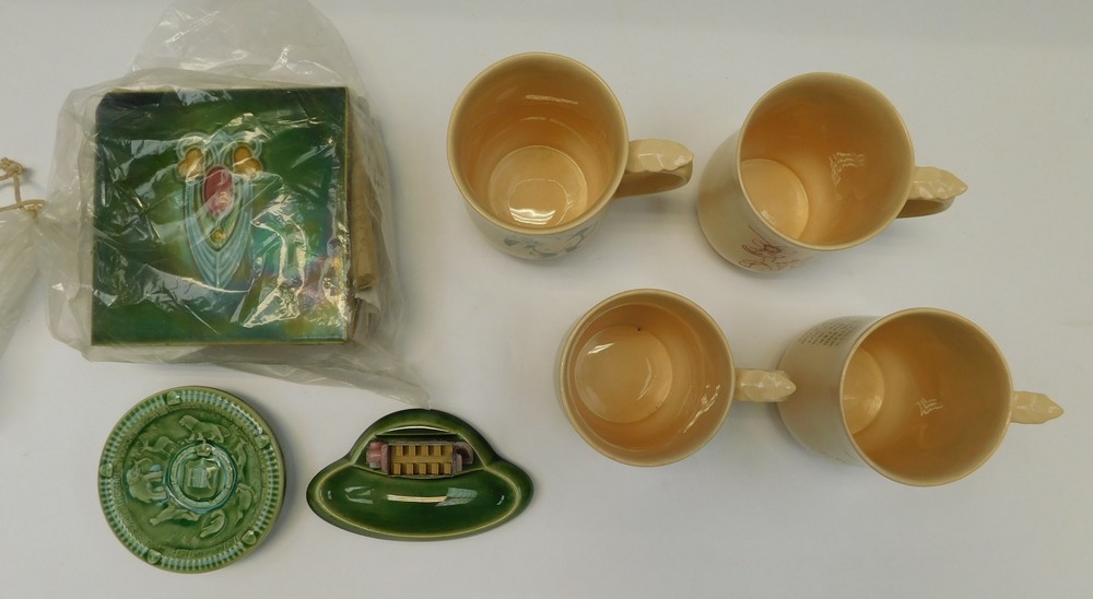 A collection of Wade items to include four Cranky tankards and two pin dishes along with a - Image 3 of 5