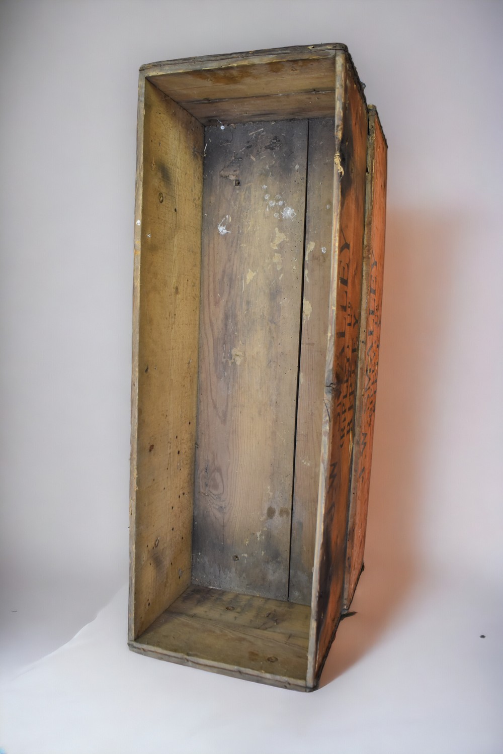 Two 20th century wooden Fyffes banana boxes bearing merchant details, wax treated. 91cm long x - Image 2 of 4