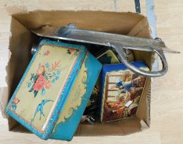 ****WITHDRAWN**** A collection of plated tea/coffee wares, sauce boats, trays and vintage tins