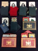 Playing Cards: a collection of nine 1920s commemorative and novelty playing cards to include; Prince