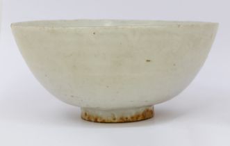 A provincial grey bowl, late Ming, approx. 19.5cm diameter x 9.5cm high. Further details: chips to