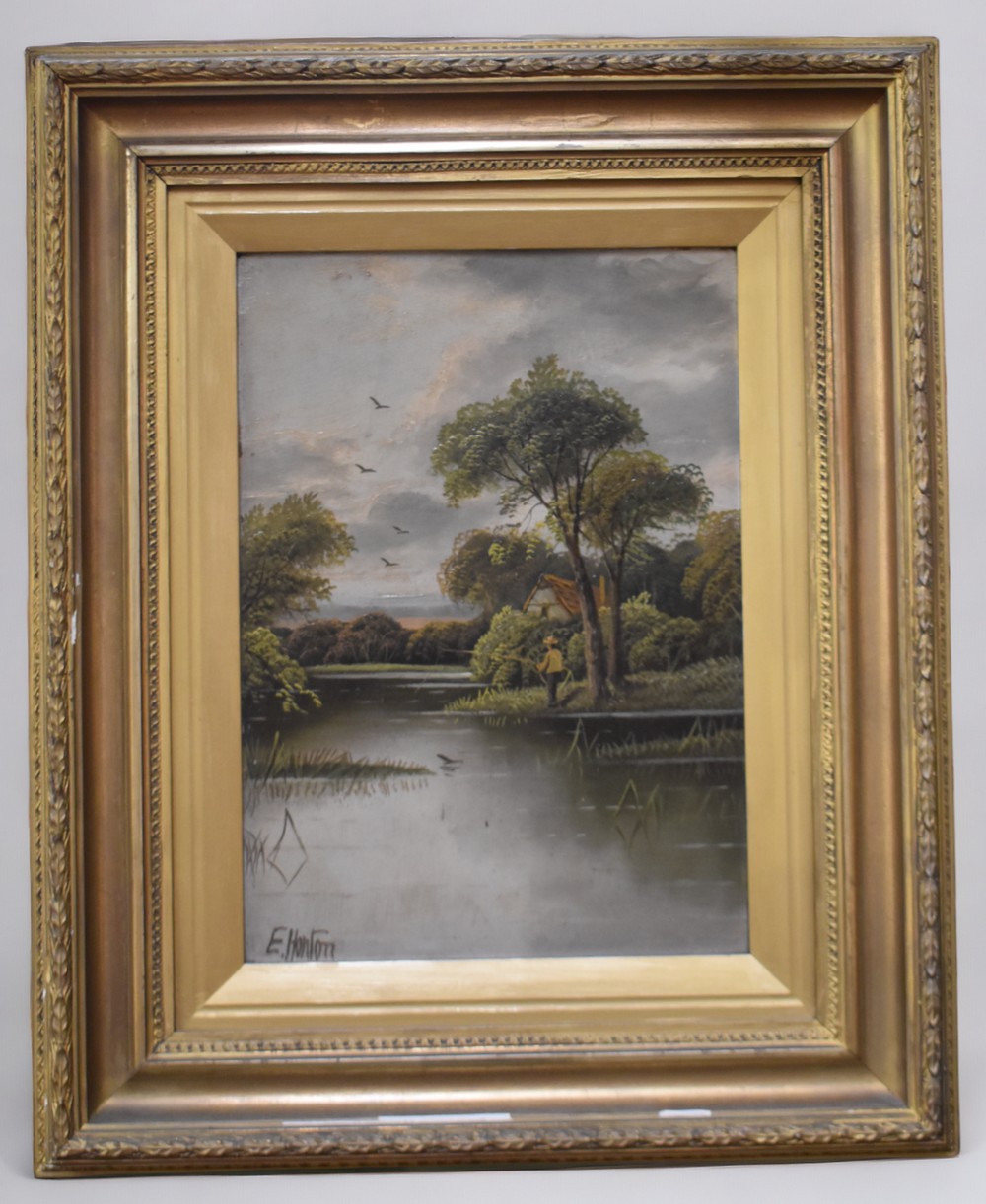 A pair of E. Honton oil paintings - Image 2 of 2