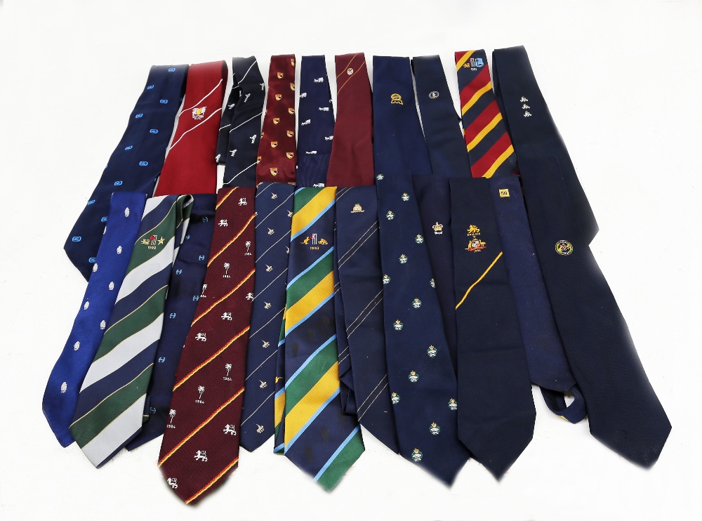 A large collection of ties to include one Guinness memorabilia, many with emblems on from clubs, - Image 3 of 3