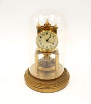 A 1930s dome anniversary clock.