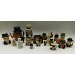 Sir Winston Churchill interest - collection of Toby jugs of Churchill, large and small, mixed