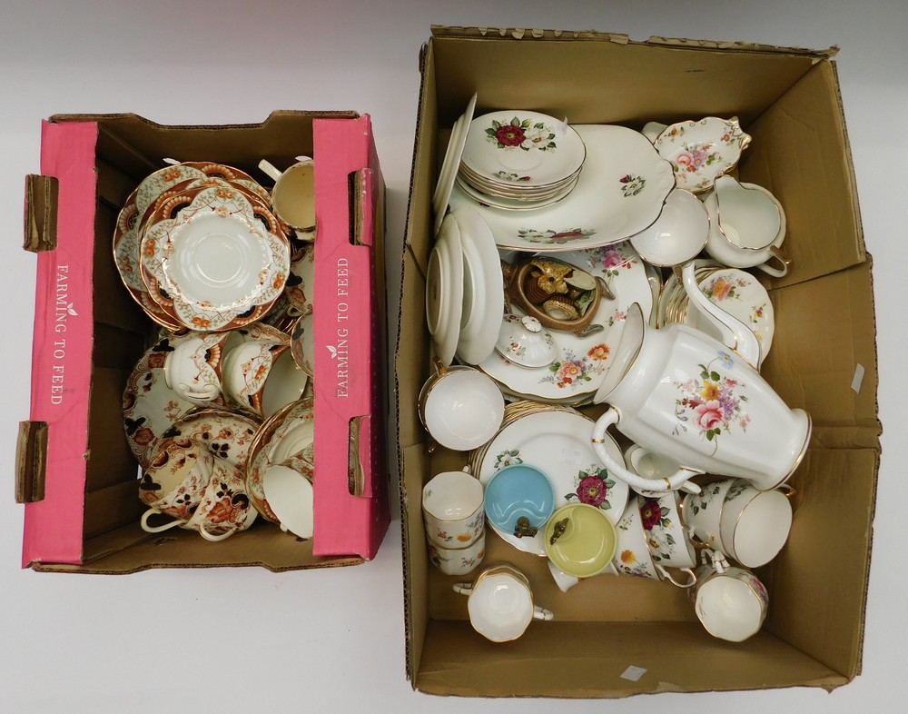 A collection of Royal Crown Derby posie tea set with other posie items, 1950s tea set, wade items