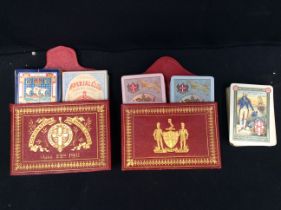 Playing Cards: a small collection of three early 20th century commemorative and novelty playing