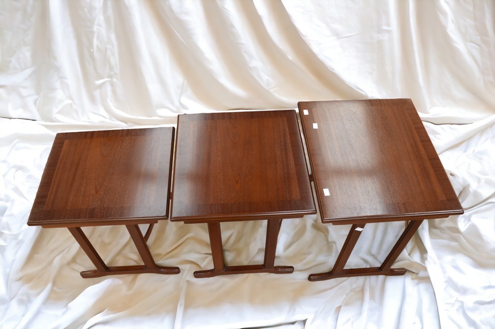 A 1970s teak G plan nest of three tables, great condition for a retro room. - Image 2 of 2