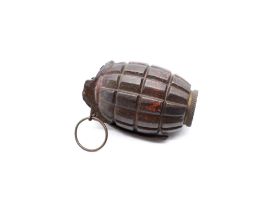 WWII interest - training hand grenade, cut through with pin No 23.