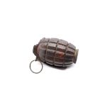 WWII interest - training hand grenade, cut through with pin No 23.