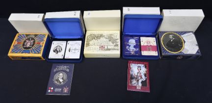 Playing Cards: a mixed collection of modern commemorative and novelty playing cards in original