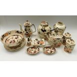 A small collection of Masons Ironstone ceramics to include; ginger jar, 2 caddy's, coffee pot, bowl,