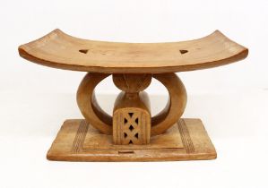 A mid 20th Century hardwood tribal seat from Zimbabwe (Rhodesia) great condition, may be earlier.