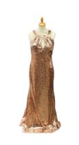 7 rose gold sequined Goddiva evening dresses, brand new with tags, 2 x size 8, 2 x size 10, 2 x size