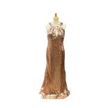 7 rose gold sequined Goddiva evening dresses, brand new with tags, 2 x size 8, 2 x size 10, 2 x size