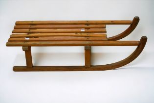 A mid 20th Century wooden sledge.