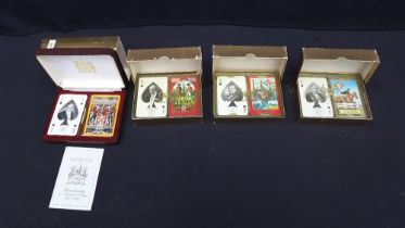 Playing Cards: a mixed collection of 1960s to 1990s commemorative and novelty playing cards in