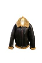 Irvin- a gentleman's RAF style Aviator sheepskin flying jacket by manufacturers Irvin of