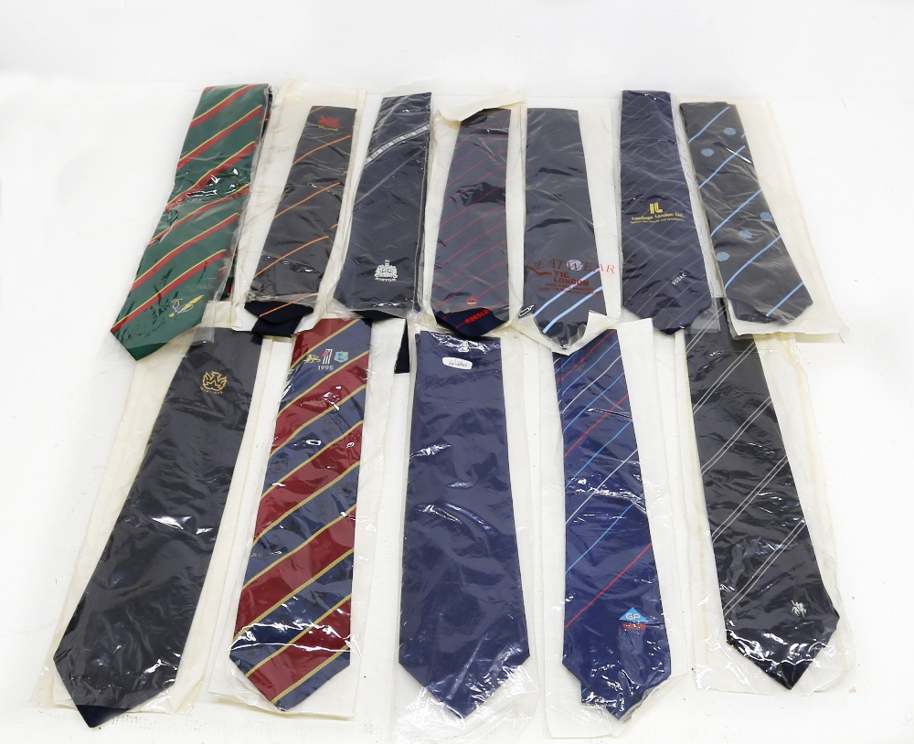 A large collection of ties to include one Guinness memorabilia, many with emblems on from clubs, - Image 2 of 3