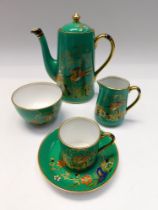 A Grosvenor coffee set of six cups and saucers, coffee pot, cream jug and sugar bowl