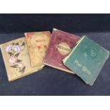 Postcards and scrapbook: 3 albums of early 20th century postcards to include British, French and