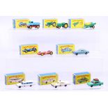 Matchbox: A collection of eight assorted boxed Matchbox 75 Series vehicles to comprise: Unimog 49,