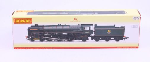 Hornby: A boxed Hornby, OO Gauge, BR Early Standard Class Locomotive and Tender '72000 Clan