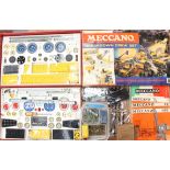 Meccano: A boxed Meccano Breakdown Crew Set, No. 8, together with additional parts. Box lid is