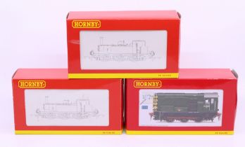 Hornby: A collection of three boxed Hornby, OO Gauge, tank locomotives to comprise: References: