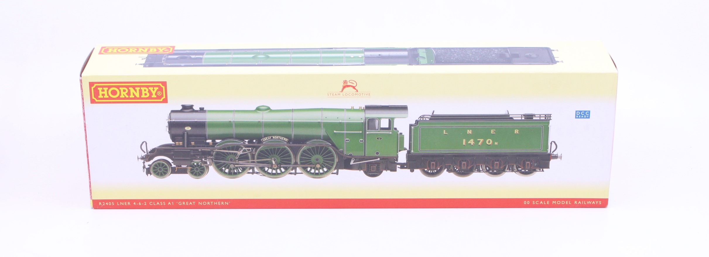 Hornby: A boxed Hornby, OO Gauge, LNER 4-6-2 Class A1 Locomotive and Tender 'Great Northern',