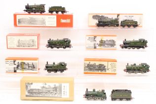 Kit Built: A collection of seven boxed OO Gauge, kit built, assembled locomotives, to include: