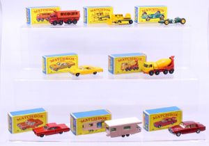 Matchbox: A collection of eight assorted boxed Matchbox 75 Series vehicles to comprise: 8-Wheel