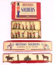 Britains: A boxed Britains Soldiers: Regiments of All Nations, Line Infantry Band Review Order,