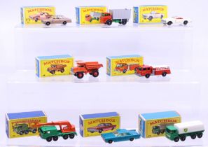 Matchbox: A collection of eight assorted boxed Matchbox 75 Series vehicles to comprise: Ford Cortina