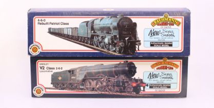 Bachmann: A boxed Bachmann, OO Gauge,4-6-0 Rebuilt Patriot Class, Reference 31-155A; and V2 4844 '