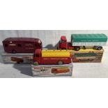 Dinky: A collection of three boxed Dinky Toys Commercial vehicles to include: Horse Box 981, AEC