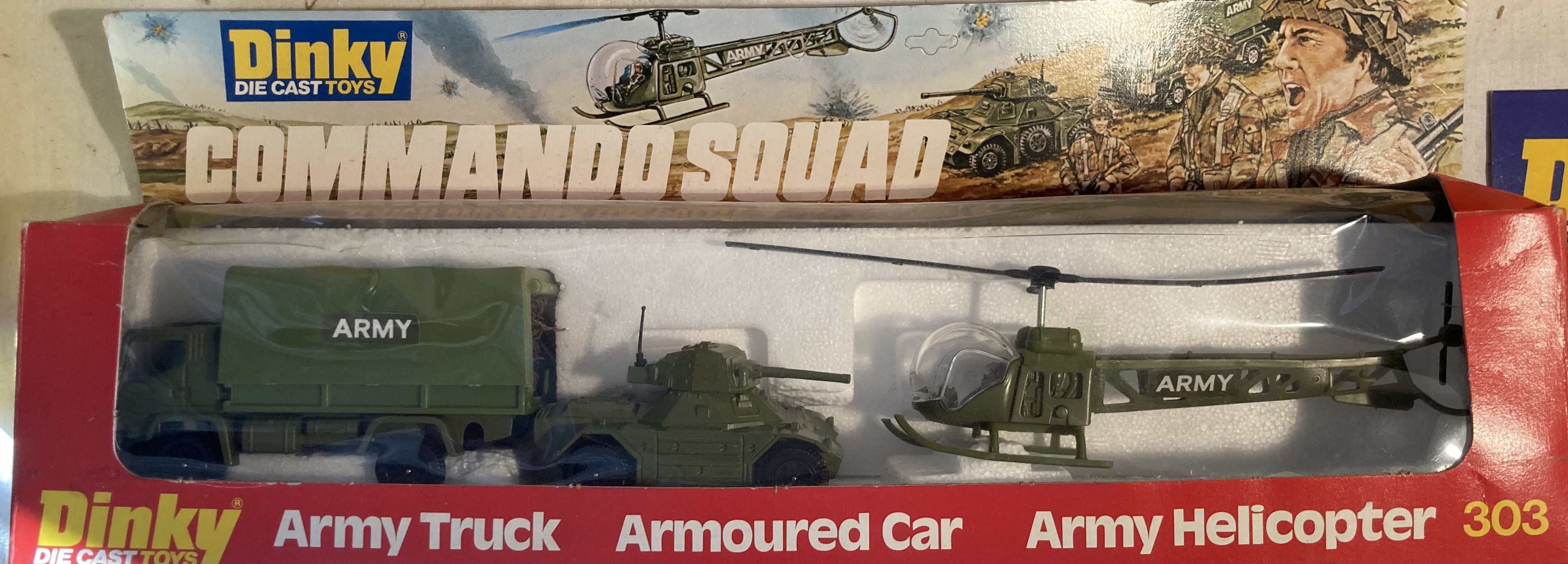 Dinky: A collection of assorted Dinky Toys to include: Command Squad Set, ERF Fire Tender, Ford - Image 4 of 8