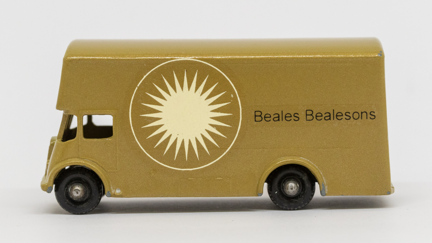 Matchbox: A Matchbox 75 Series, Pickfords Removal Van, 'Beales Bealesons', No. 46. Tan body, black - Image 3 of 7