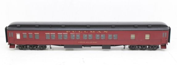 J&M Models: A Gauge 1, Pullman, 'Edgar Allan Poe' car, Handcrafted in England by J&M Models Ltd