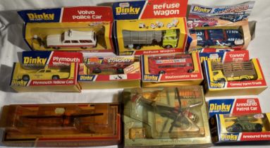 Dinky: A collection of ten boxed Dinky Toys vehicles to comprise: Sea King Helicopter 736,
