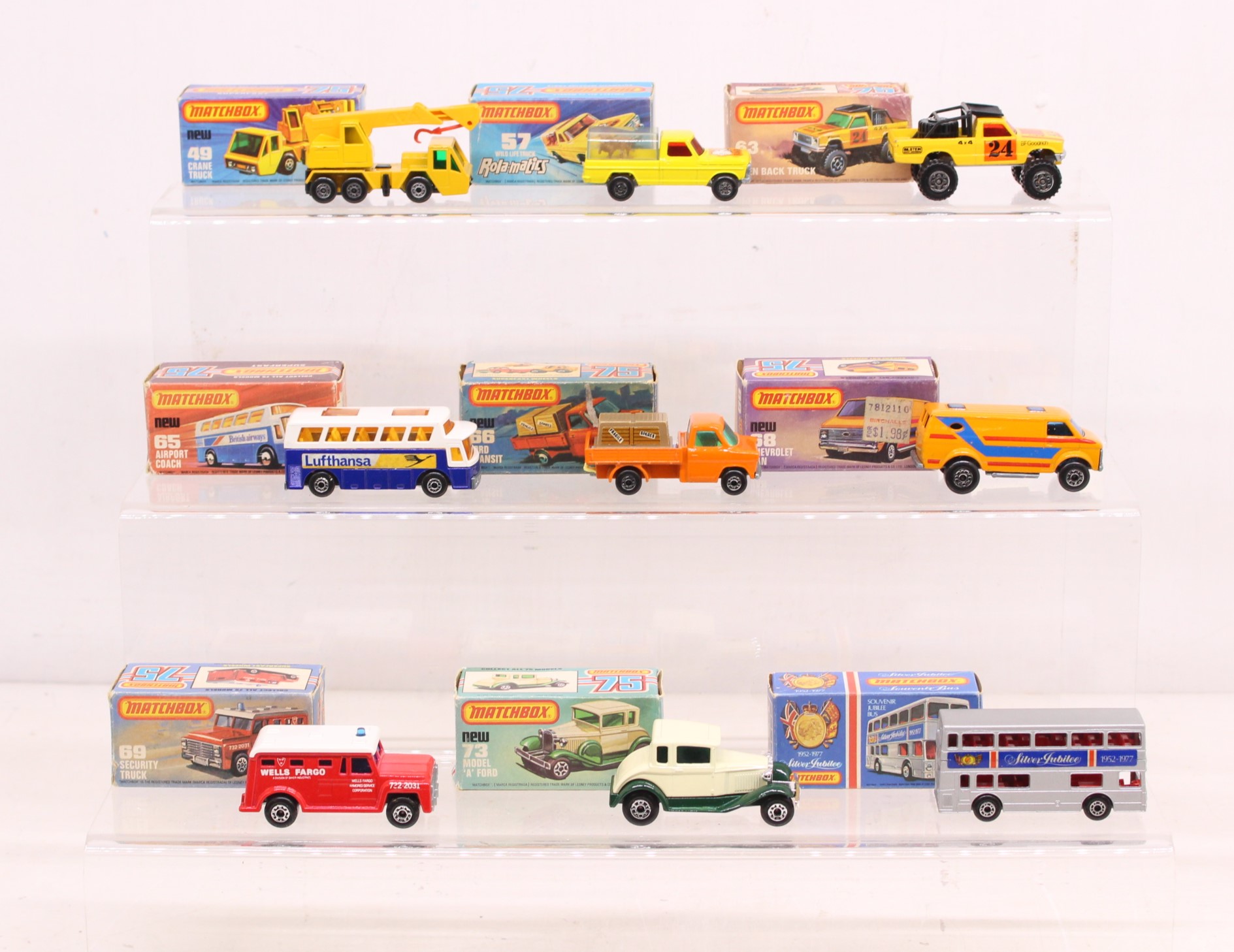 Matchbox: A collection of eight assorted boxed Matchbox 75 Series vehicles to comprise: Crane - Image 2 of 2